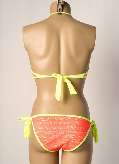 Maillot de bain 2 pièces orange DAG ADOM pour femme