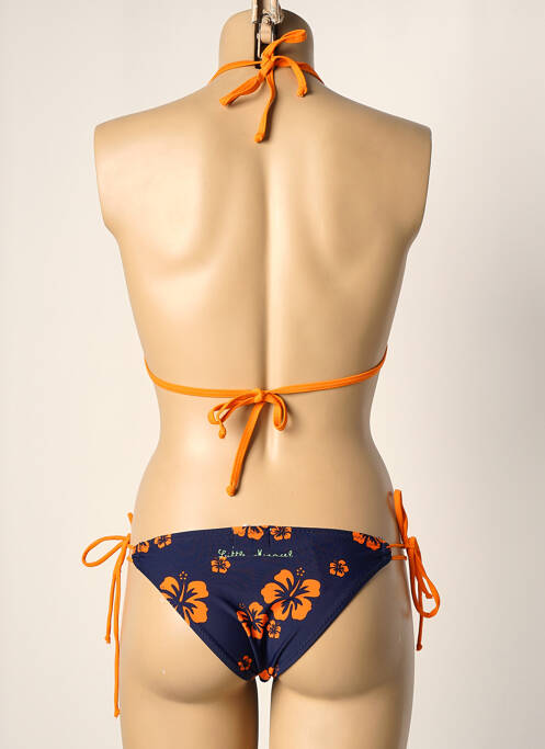 Maillot de bain 2 pièces orange LITTLE MARCEL pour femme