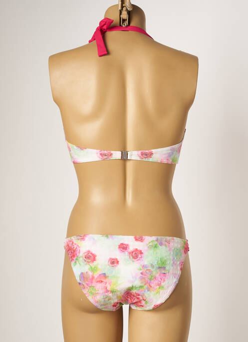 Maillot de bain 2 pièces rose KIWI pour femme