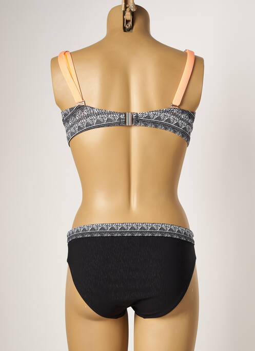 Maillot de bain 2 pièces stretch haut triangles noir SUN PLAYA femme