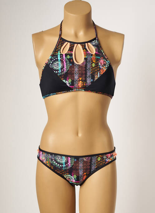 Maillot de bain 2 pièces stretch noir CHERRY BEACH femme