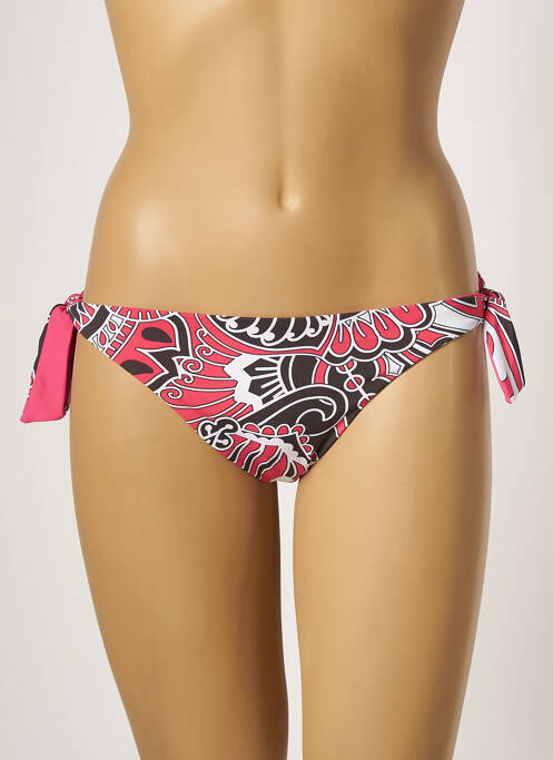 Bas de maillot de bain imprimé fantaisie bikini rose MOONTIDE femme