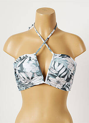 Haut de maillot de bain stretch haut soutien-gorge moulé vert SEAFOLLY femme