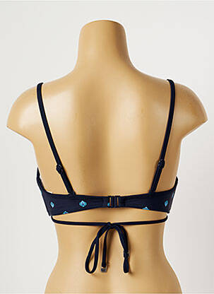 Haut de maillot de bain stretch haut soutien-gorge push-up bleu SEAFOLLY femme