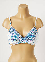 Haut de maillot de bain stretch haut soutien-gorge push-up bleu SEAFOLLY femme
