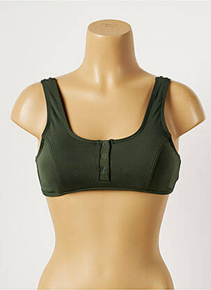 Haut de maillot de bain stretch haut soutien-gorge moulé vert SEAFOLLY femme