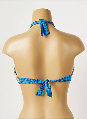 Haut de maillot de bain stretch haut bandeau bleu MOONTIDE femme