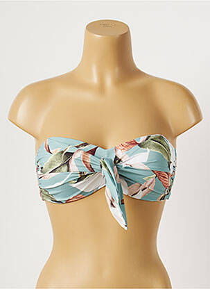 Haut de maillot de bain stretch haut bandeau vert MOONTIDE femme