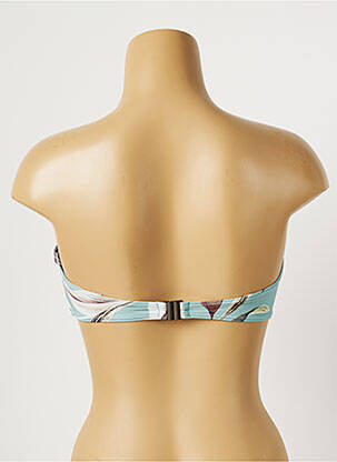 Haut de maillot de bain stretch haut bandeau vert MOONTIDE femme