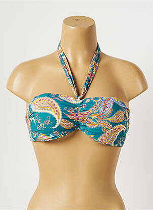 Haut de maillot de bain stretch haut bandeau vert MOONTIDE femme