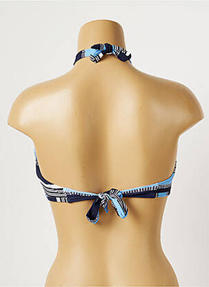Haut de maillot de bain stretch haut bandeau bleu MOONTIDE femme