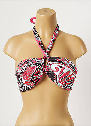 Haut de maillot de bain stretch haut bandeau rose MOONTIDE femme