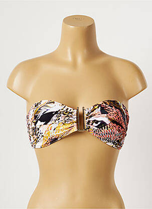 Haut de maillot de bain stretch haut bandeau rose MOONTIDE femme
