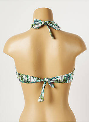 Haut de maillot de bain stretch haut bandeau vert KIWI femme