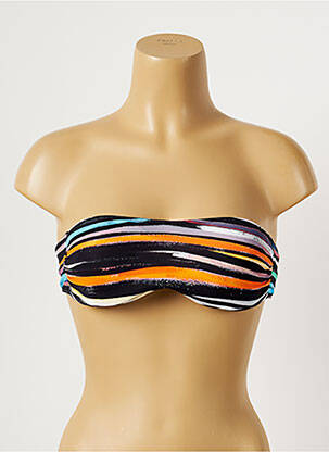Haut de maillot de bain stretch haut bandeau bleu MOONTIDE femme