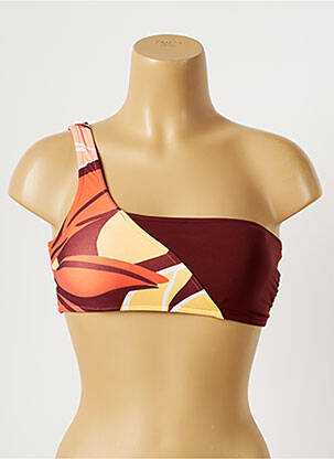 Haut de maillot de bain stretch haut soutien-gorge moulé orange SEAFOLLY femme