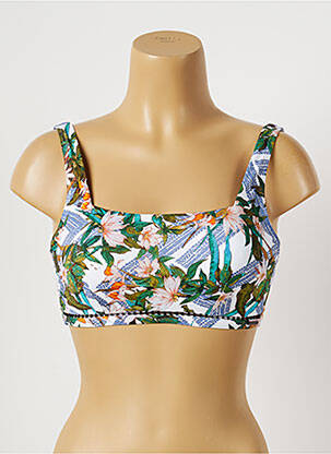 Haut de maillot de bain stretch haut soutien-gorge moulé vert MOONTIDE femme