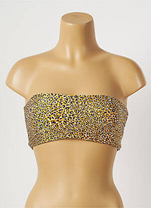 Haut de maillot de bain stretch haut bandeau jaune SEAFOLLY femme