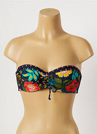 Haut de maillot de bain stretch haut bandeau bleu YSABEL MORA femme