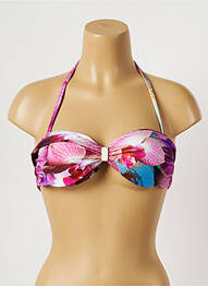 Haut de maillot de bain stretch haut bandeau violet RIO DE SOL femme