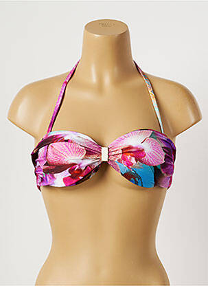Haut de maillot de bain stretch haut bandeau violet RIO DE SOL femme