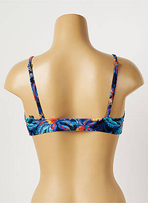 Haut de maillot de bain stretch haut soutien-gorge moulé bleu SUN PROJECT femme