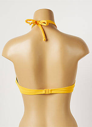 Haut de maillot de bain stretch haut bandeau jaune YSABEL MORA femme