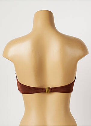 Haut de maillot de bain stretch haut soutien-gorge moulé marron SEAFOLLY femme