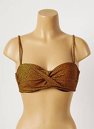 Haut de maillot de bain stretch haut bandeau marron PROTEST femme