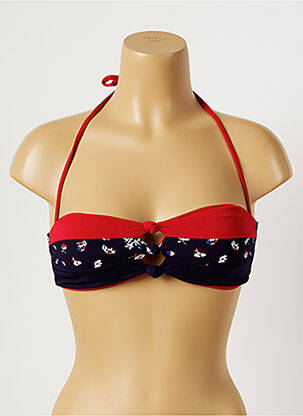 Haut de maillot de bain stretch haut bandeau bleu YSABEL MORA femme