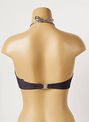 Haut de maillot de bain stretch haut bandeau gris TESSY femme