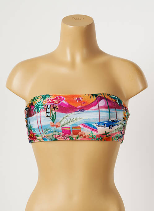 Haut de maillot de bain stretch haut bandeau bleu RIO DE SOL femme