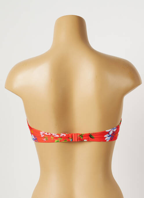 Haut de maillot de bain stretch haut bandeau orange TESSY femme