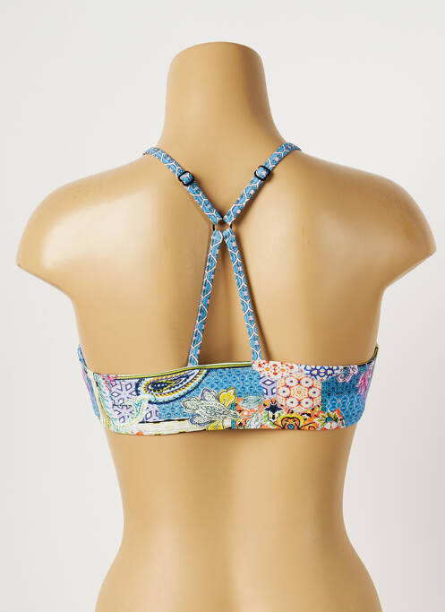 Haut de maillot de bain bleu PIHA pour femme