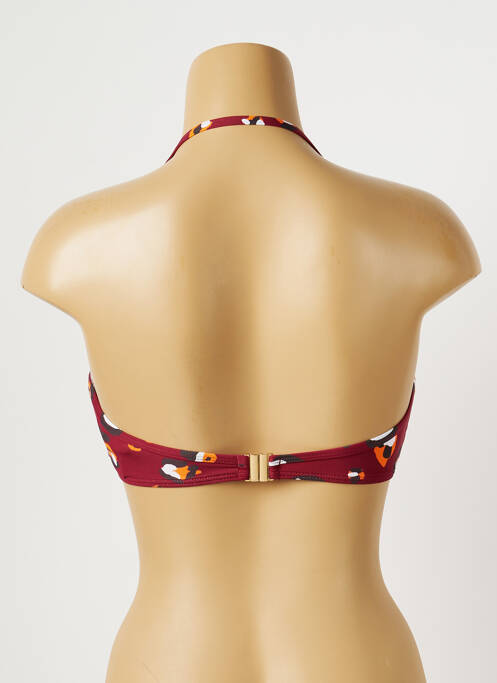 Haut de maillot de bain rouge PIHA pour femme