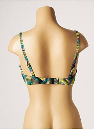 Haut de maillot de bain stretch haut bandeau vert CHERRY BEACH femme