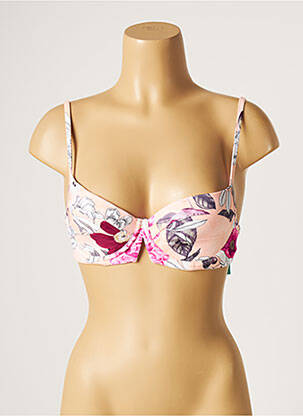 Haut de maillot de bain stretch haut soutien-gorge moulé rose SEAFOLLY femme