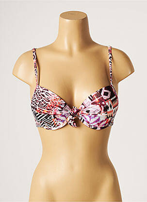Haut de maillot de bain stretch haut soutien-gorge moulé rose KIWI femme