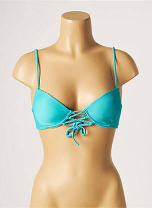 Haut de maillot de bain stretch haut soutien-gorge moulé bleu RIO DE SOL femme