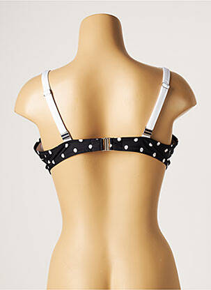 Haut de maillot de bain stretch haut soutien-gorge moulé noir ANTIGEL femme