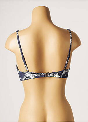 Haut de maillot de bain stretch haut soutien-gorge moulé bleu MOONTIDE femme