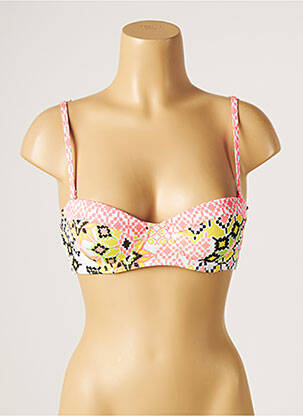 Haut de maillot de bain stretch haut bandeau rose MOONTIDE femme