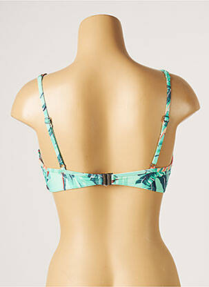 Haut de maillot de bain stretch haut soutien-gorge moulé vert MOONTIDE femme