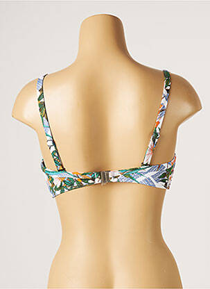 Haut de maillot de bain stretch haut soutien-gorge moulé bleu MOONTIDE femme