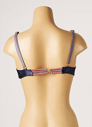 Haut de maillot de bain stretch haut soutien-gorge moulé bleu BORABORA femme