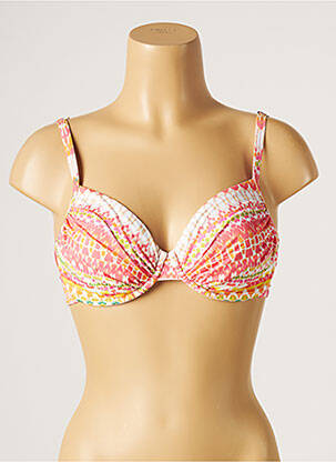 Haut de maillot de bain stretch haut soutien-gorge emboitant orange KIWI femme