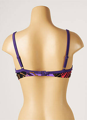 Haut de maillot de bain stretch haut soutien-gorge emboitant violet PANACHE femme