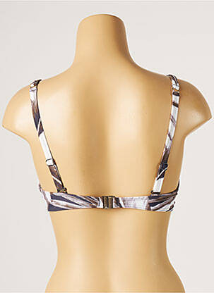 Haut de maillot de bain stretch haut soutien-gorge emboitant bleu MOONTIDE femme