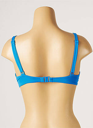 Haut de maillot de bain stretch haut soutien-gorge emboitant bleu CHERRY BEACH femme