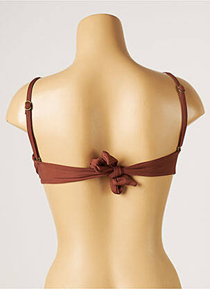 Haut de maillot de bain stretch haut triangles marron SEAFOLLY femme